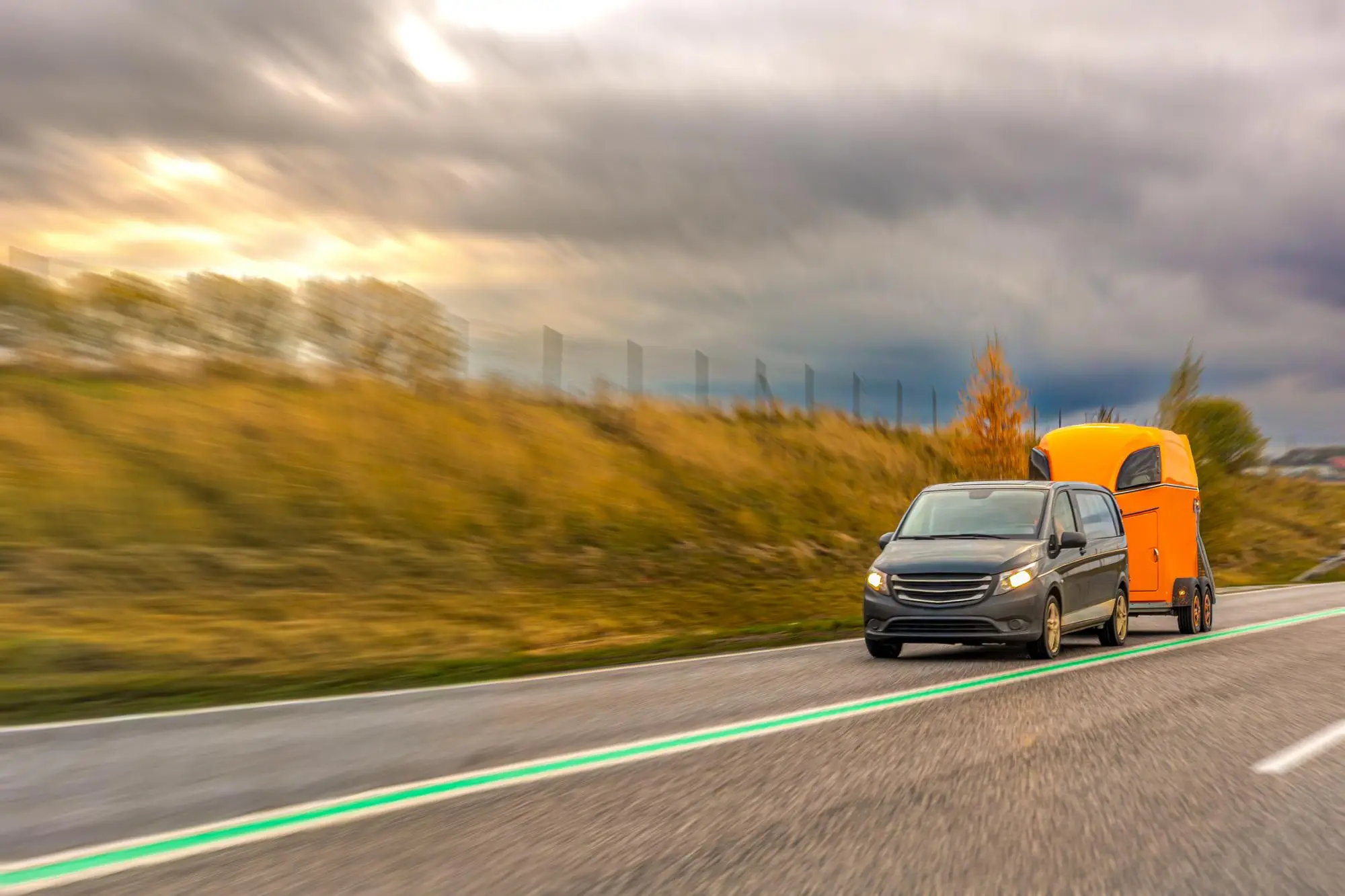 Van towing service on UK road