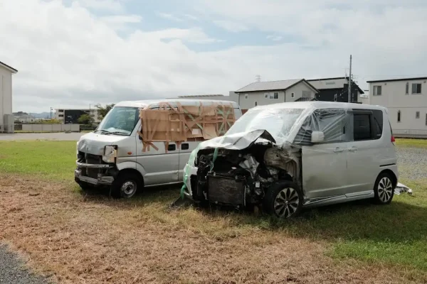 Broken down van awaiting recovery service